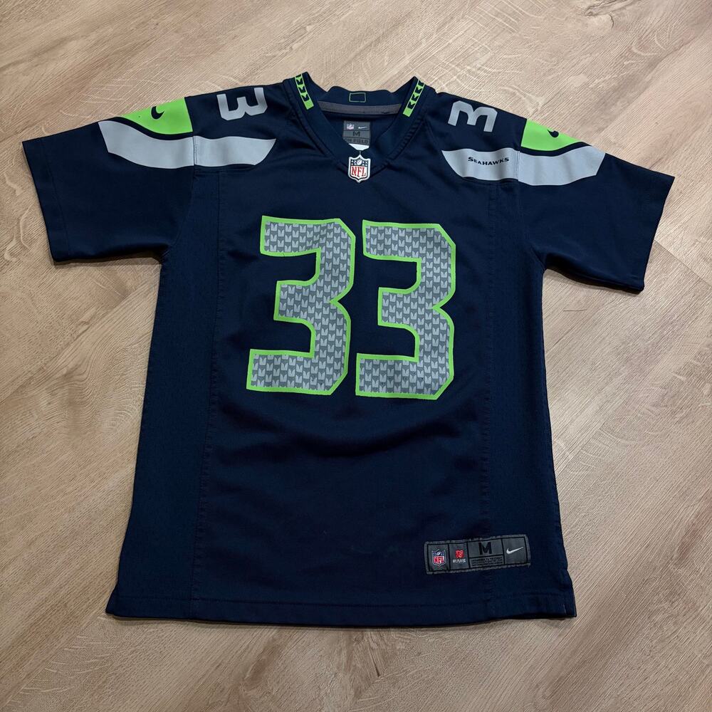 Nike NFL Seattle Seahawks Jamal Adams #33 Jersey Youth Boys Medium (10/12) Navy
